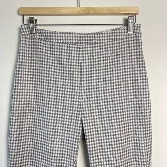 ❌SOLD❌ Aritzia Wilfred Kick Flare Pant High-Waisted Gingham Trouser Pant size 6 - Picture 4 of 11